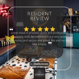 We love our residents and truly appreciate every review!  We love our residents and truly appreciate every review!