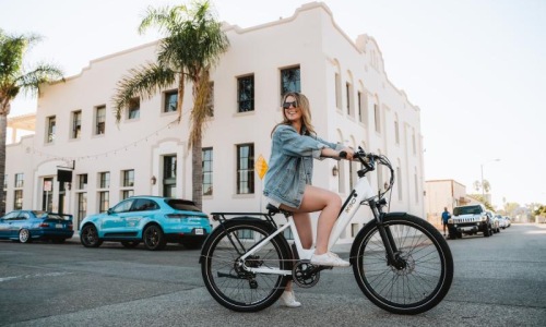 The essence of exceptional living a person on a bicycle