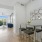 Open floorplan with dining room and table